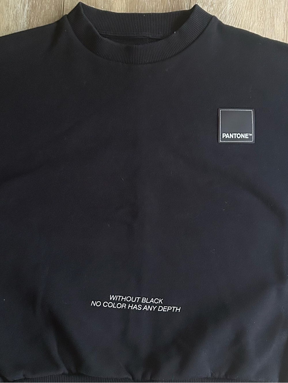 Pantone Black Crewneck Sweatshirt - Women